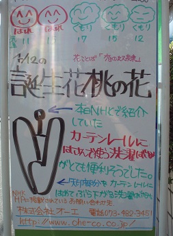 カーテンレールに取り付け洗濯バサミ