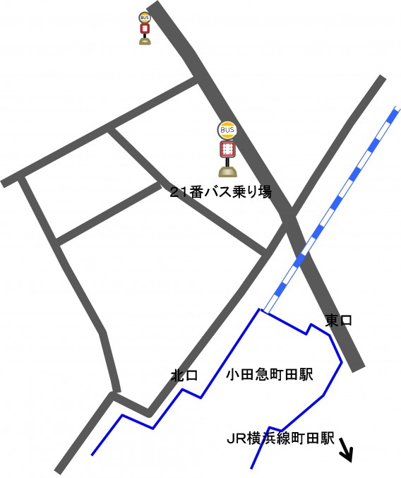 小田急町田駅バス乗り場アップ